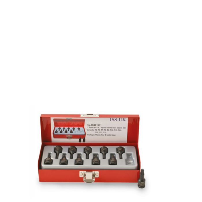 ISS-UK 1/4Inch DRIVE TORX BIT IMPACT SOCKET SET 11PC SET04MT ISS-UK 1/4Inch DRIVE TORX BIT IMPACT SOCKET SET 11PC SET04MT