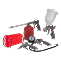 SEALEY SUCTION FEED AIR ACCESSORY KIT 5 PIECE SEALEY SUCTION FEED AIR ACCESSORY KIT 5 PIECE