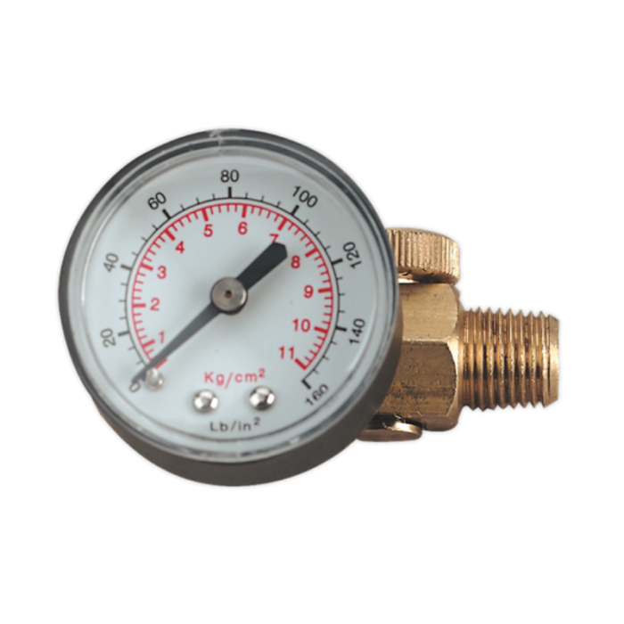 SEALEY ON-GUN PRESSURE REGULATOR /GAUGE SEALEY ON-GUN PRESSURE REGULATOR /GAUGE