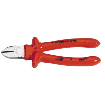 KNIPEX S RANGE VDE INSULATED SIDECUTTERS 180MM KNIPEX S RANGE VDE INSULATED SIDECUTTERS 180MM