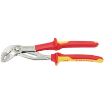KNIPEX CHROME PLATED COBRA NSULATED SLIP JOINT PLIERS 250MM KNIPEX CHROME PLATED COBRA NSULATED SLIP JOINT PLIERS 250MM