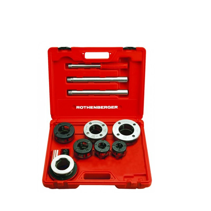 Super Threader Pipe Threaders ROTHENBERGER SUPER CUT NPT HAND RATCHET THREADER SET 1/2 ...