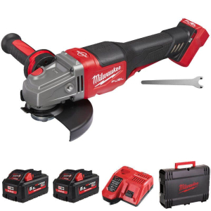 MILWAUKEE HIGH PERFORMANCE FIXTEC BRAKING ANGLE GRINDER M18 FHSAG125XPDB-552X 125MM
