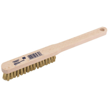 DRAPER BRASS FILL WIRE HAND BRUSH WITH WOODEN FILL 225MM