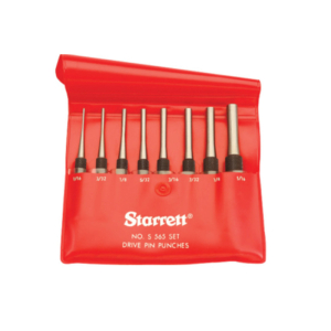 STARRETT PIN PUNCH SET OF 8 1/16 - 5/16