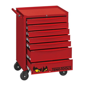 TENG STANDARD CABINET 7 DRAWERS 26" RED TCW707EV