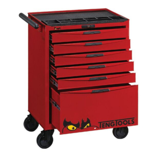 TENG PRO CABINET 6 DRAWERS RED 26" TCW806N1