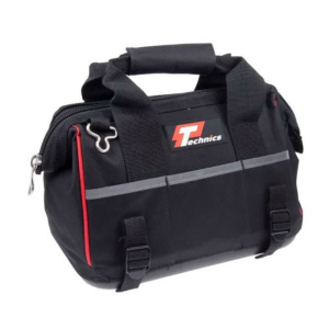 TECHNICS POLYESTER HARD BOTTOM BAG WITH SHOULDER STRAP 300MM X 180MM X 220MM