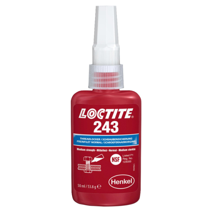 LOCTITE MEDIUM STRENGTH THREADLOCKER 243 250ML LOCTITE MEDIUM STRENGTH THREADLOCKER 243 250ML
