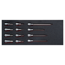 BAHCO FIT AND GO 1/3 FOAM INLAY 1/2inch BIT DRIVER SET 12PC