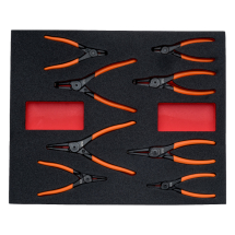 BAHCO  FIT AND GO 2/3 FOAM INLAY CIRCLIP PLIERS SET 8PC