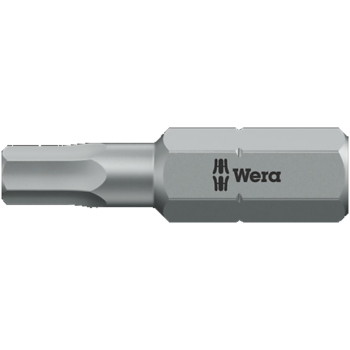 WERA 25MM EXTRA TOUGH HEX SCREWDRIVER BIT (IMPERIAL) WERA 25MM EXTRA TOUGH HEX SCREWDRIVER BIT (IMPERIAL)