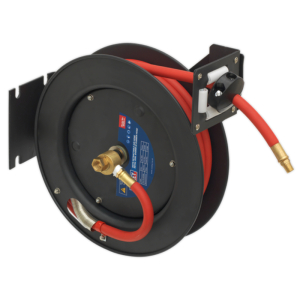 SEALEY RETRACTABLE 10MM AIR HOSE METAL REEL