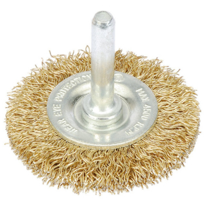 DRAPER CRIMPED WHEEL BRASS WIRE BRUSH DRAPER CRIMPED WHEEL BRASS WIRE BRUSH